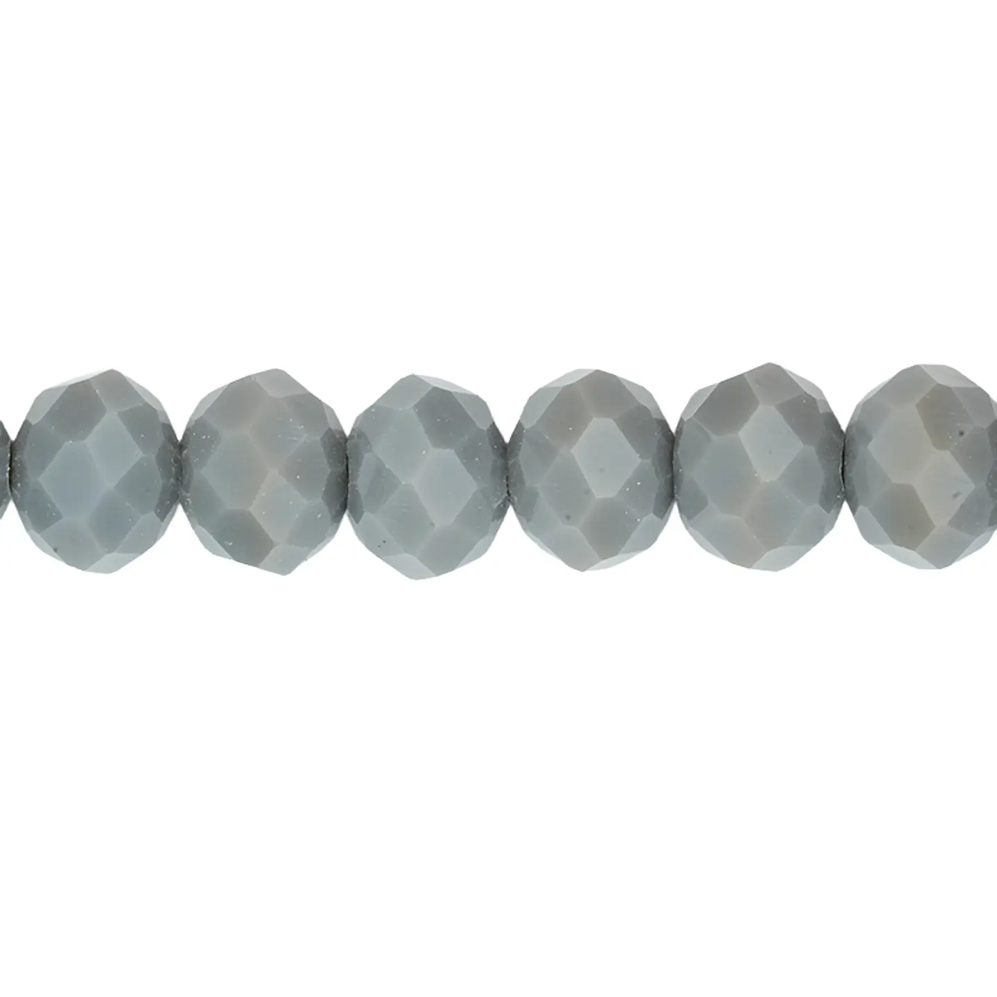 CRISTAL MURANO GRIS MATE # 8MM 1