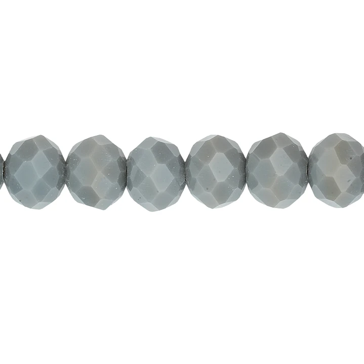 CRISTAL MURANO GRIS MATE # 8MM 1