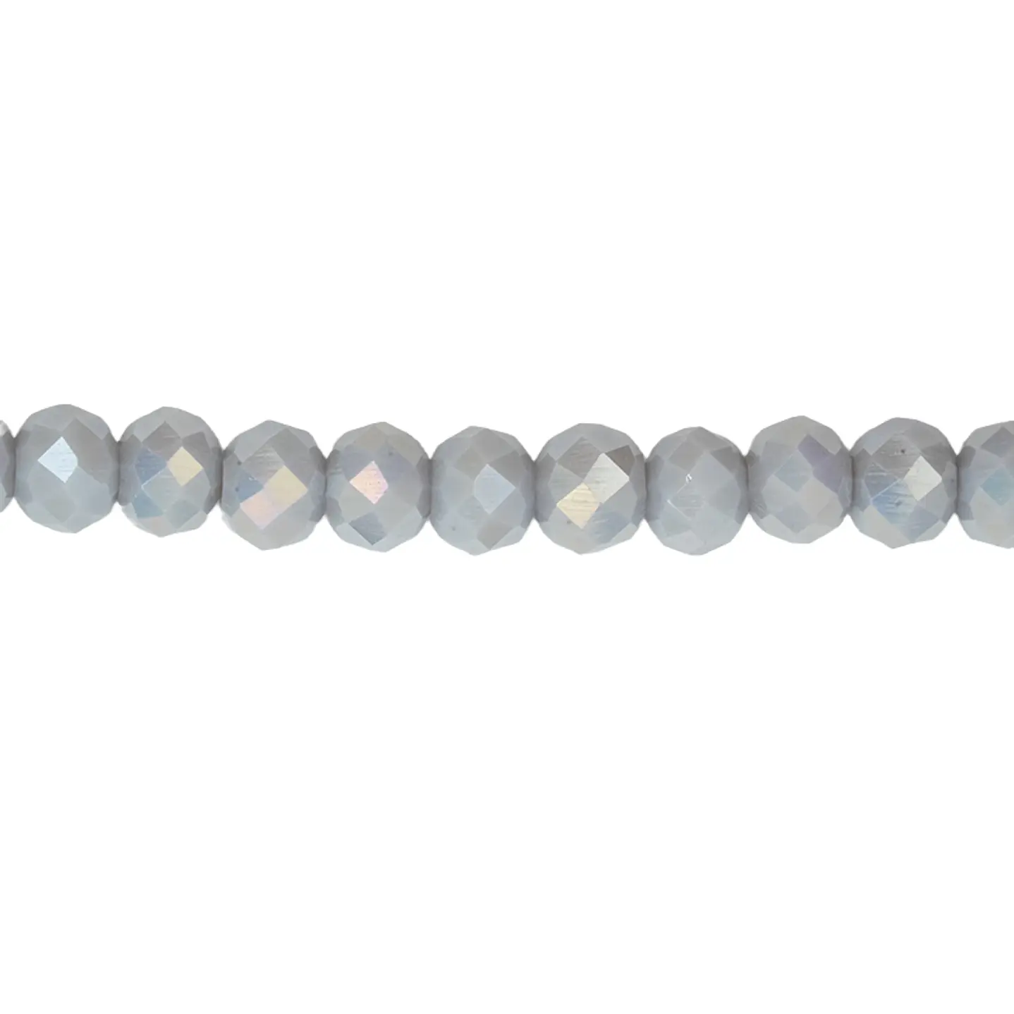 CRISTAL MURANO GRIS MATE AB # 6MM 1