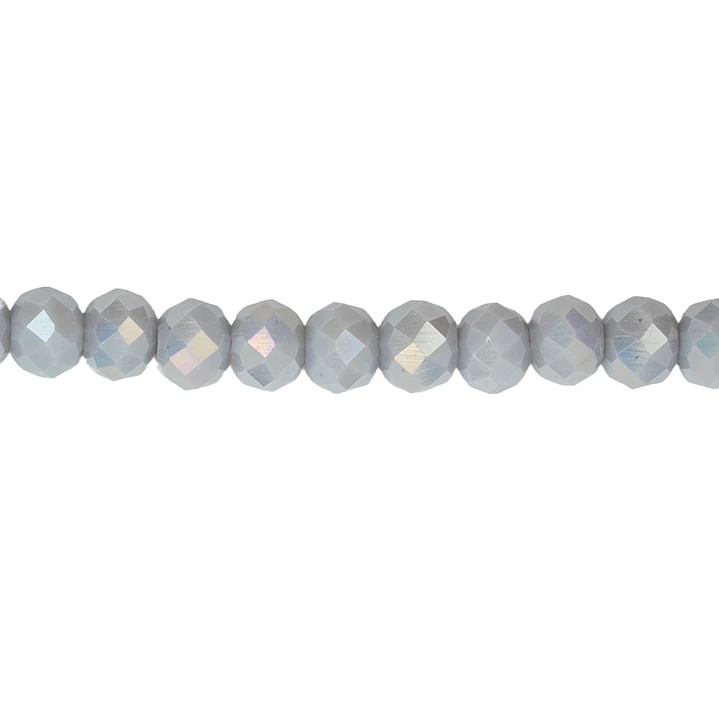 CRISTAL MURANO GRIS MATE AB # 6MM 1