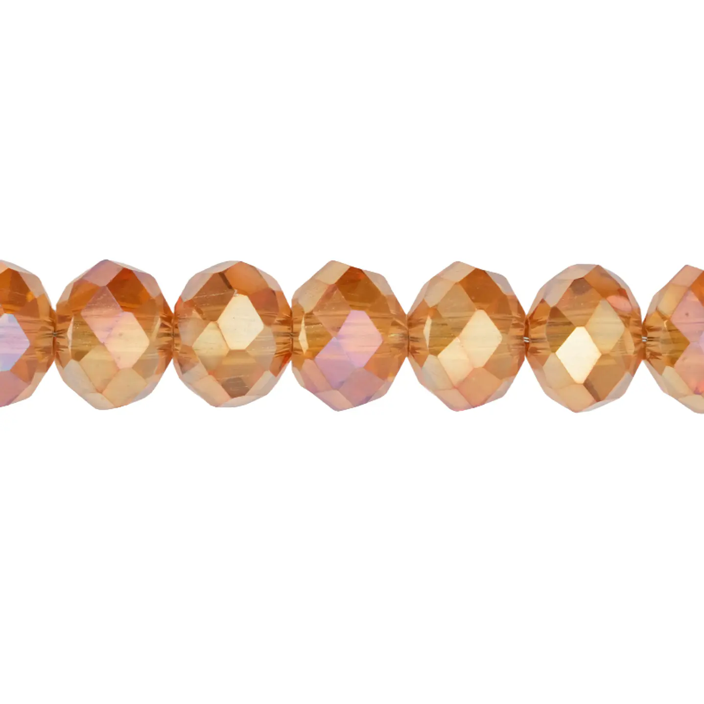 CRISTAL MURANO NUDE METALIZADO AB # 8MM 1