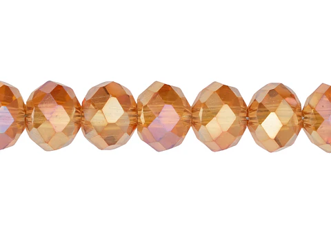 CRISTAL MURANO NUDE METALIZADO AB # 8MM
