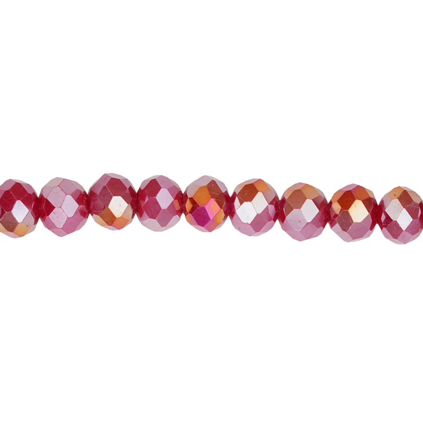 CRISTAL MURANO ROJO MATE AB # 6MM 1
