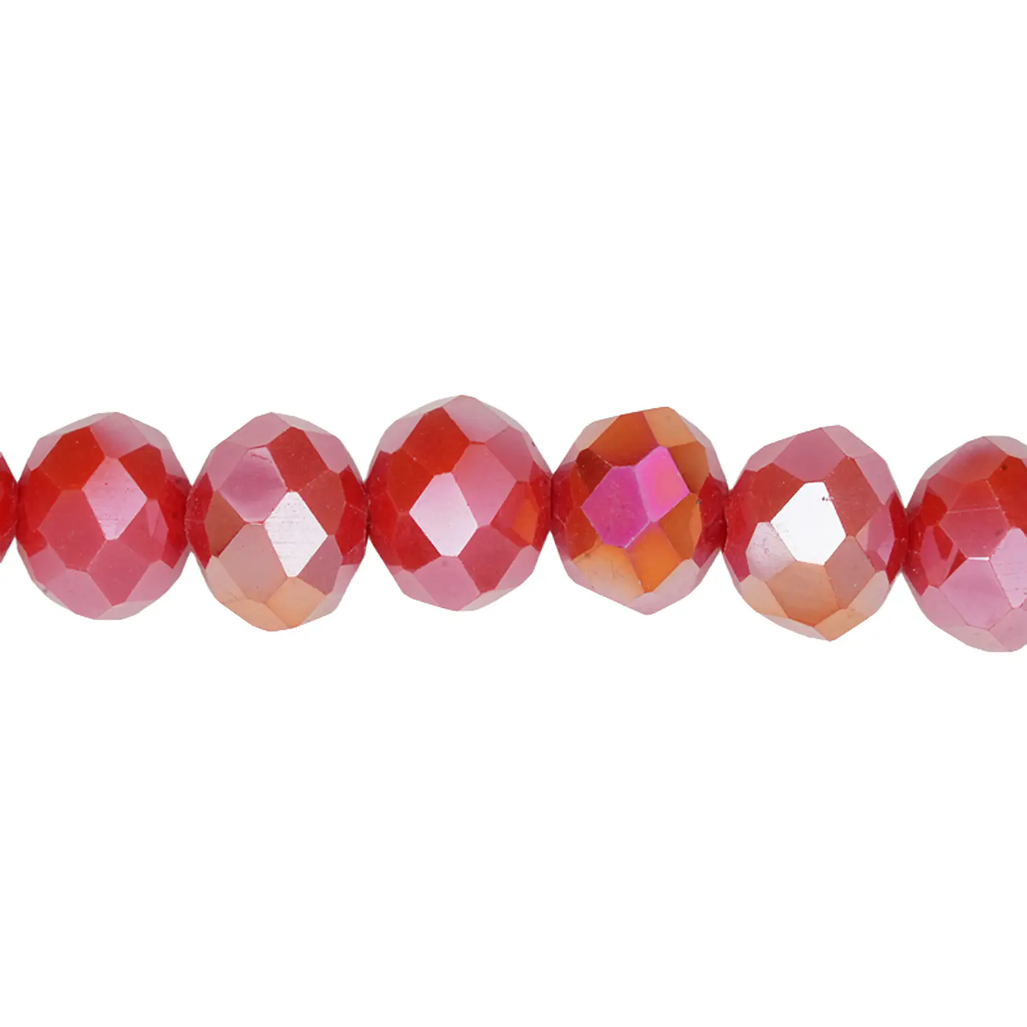 CRISTAL MURANO ROJO MATE AB # 8MM 1
