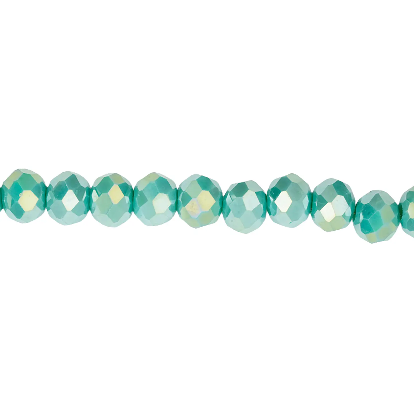 CRISTAL MURANO VERDE MENTA MATE AB # 6MM 1