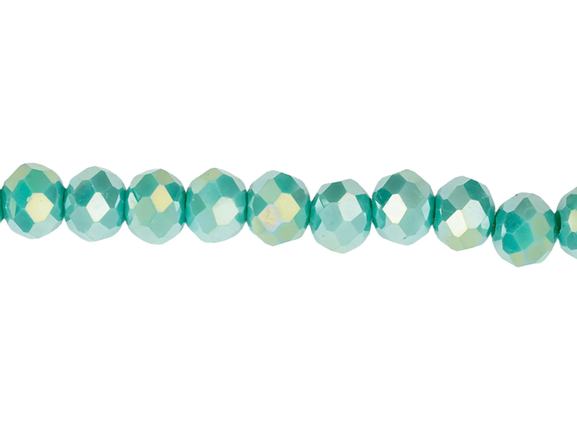 CRISTAL MURANO VERDE MENTA MATE AB # 6MM 1