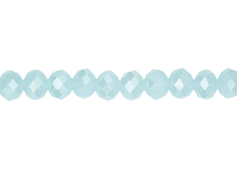 CRISTAL MURANO AZUL AGUAMARINA MATE AB # 6MM