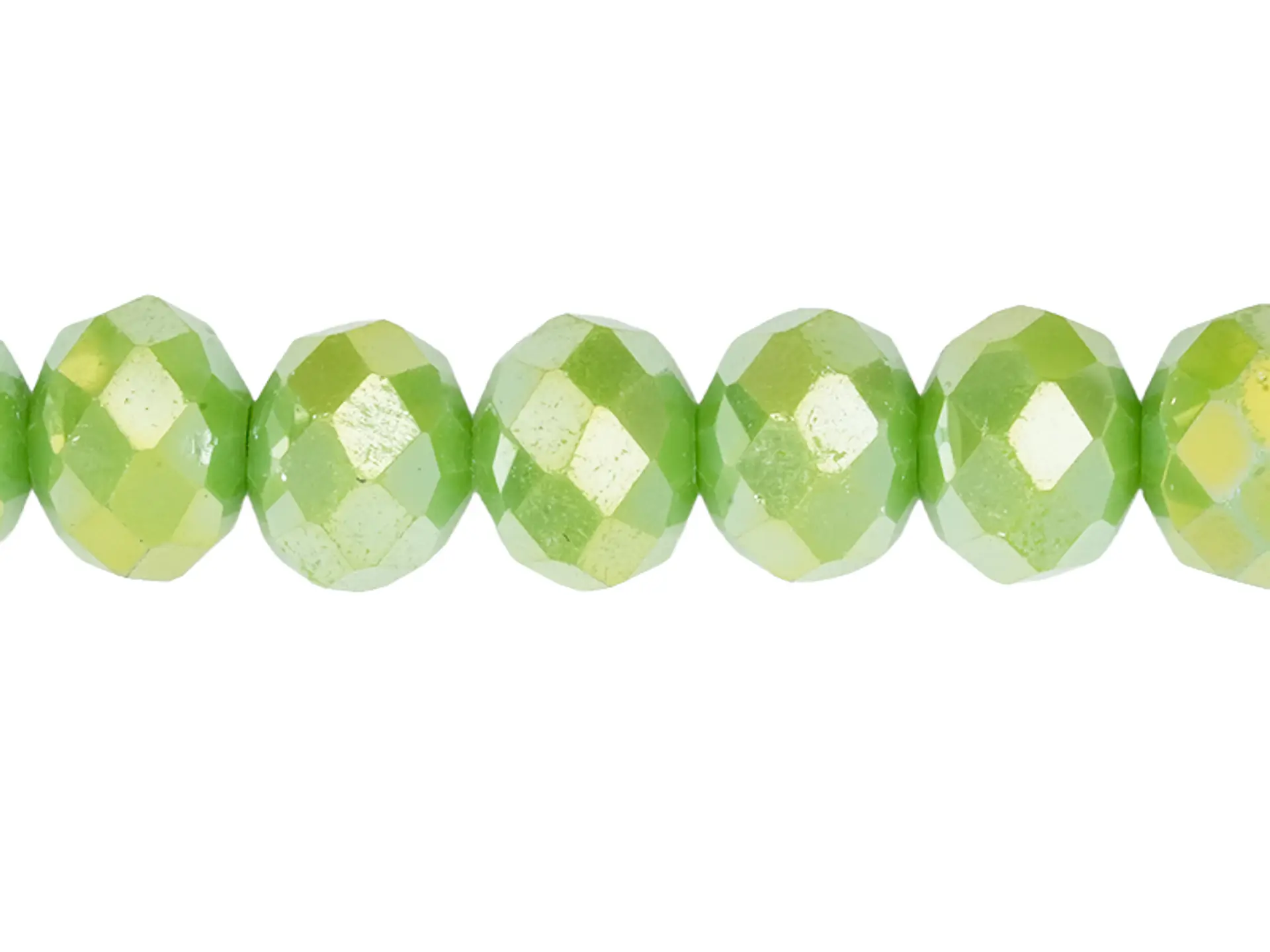 CRISTAL MURANO VERDE OLIVA MATE AB # 8MM  1