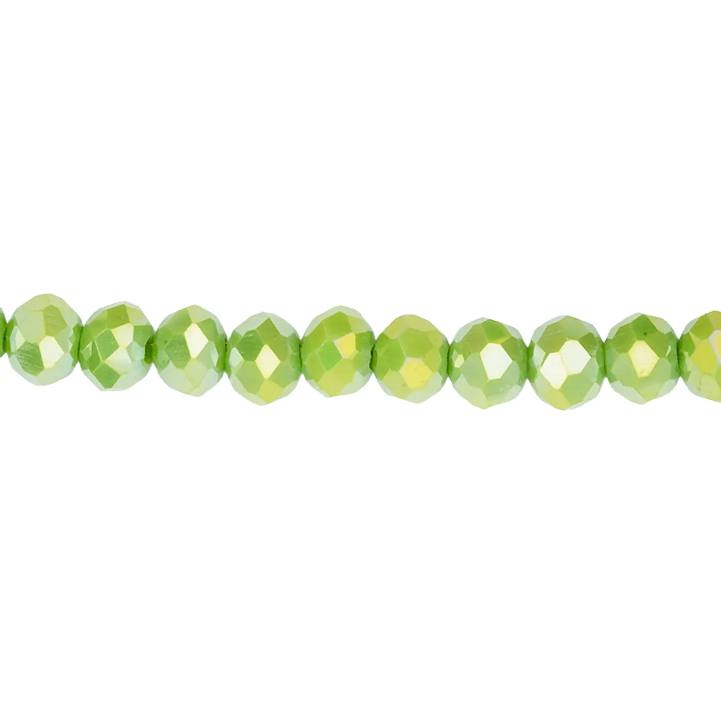 CRISTAL MURANO VERDE OLIVA MATE AB # 6MM  1