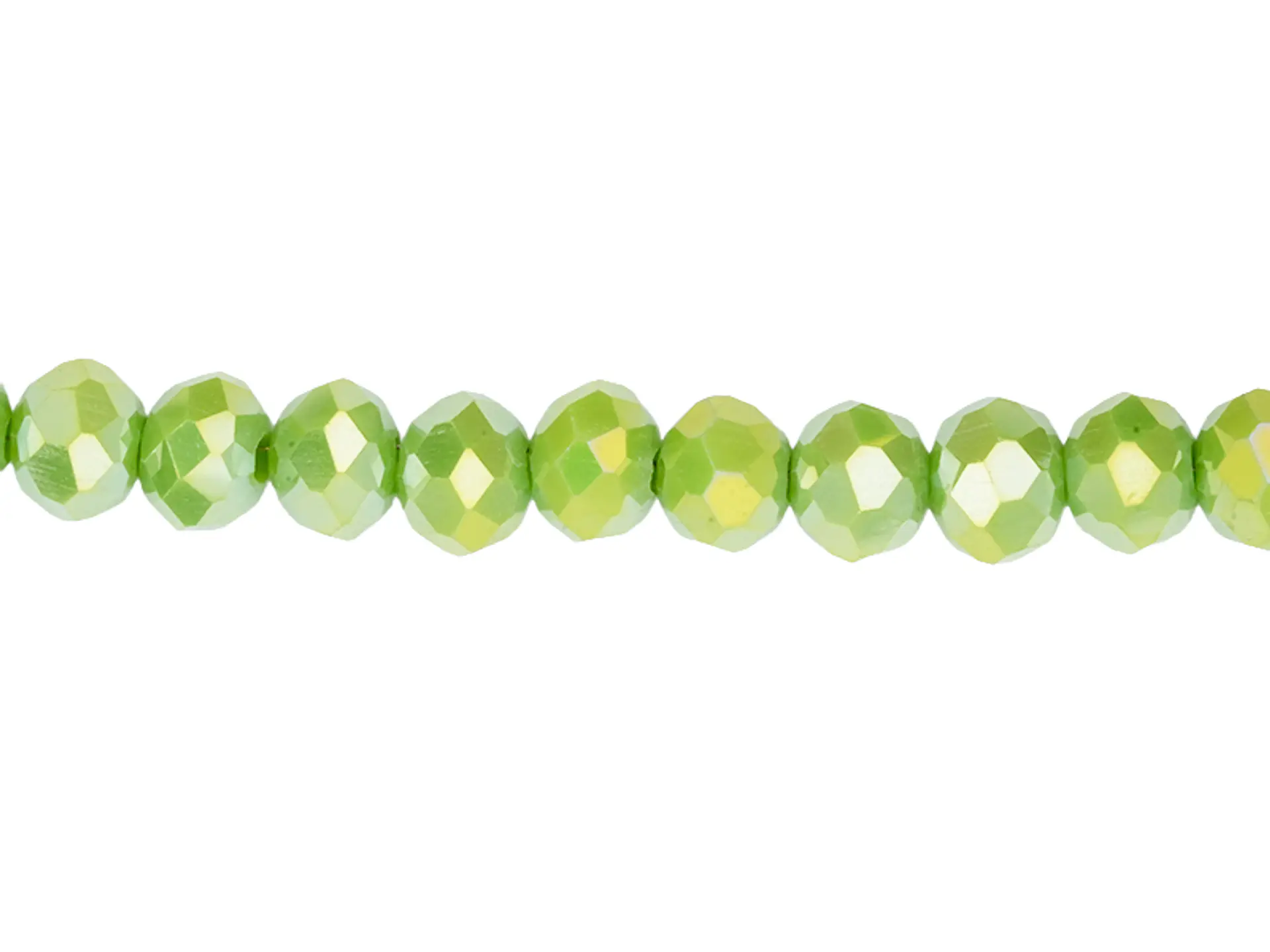 CRISTAL MURANO VERDE OLIVA MATE AB # 6MM  1
