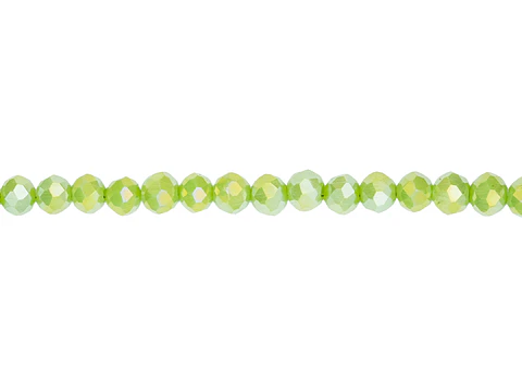 CRISTAL MURANO VERDE OLIVA MATE AB # 4MM 