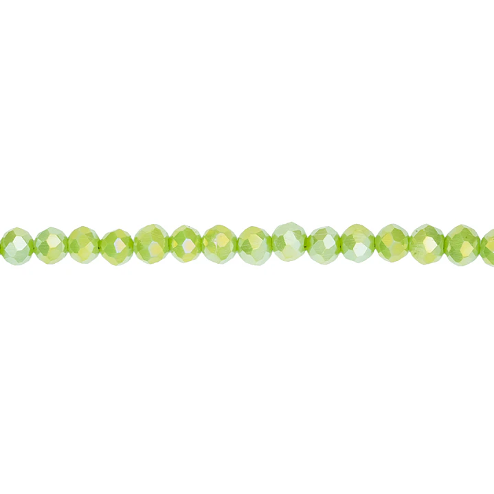 CRISTAL MURANO VERDE OLIVA MATE AB # 4MM  1