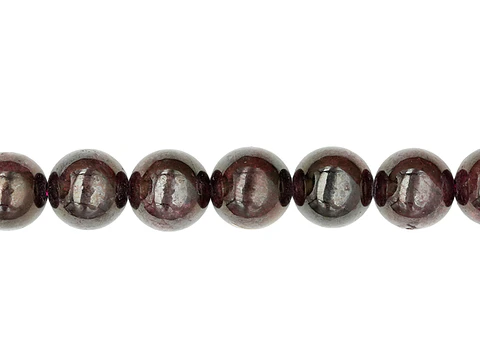 PIEDRA NATURAL LISA GRANATE # 8MM