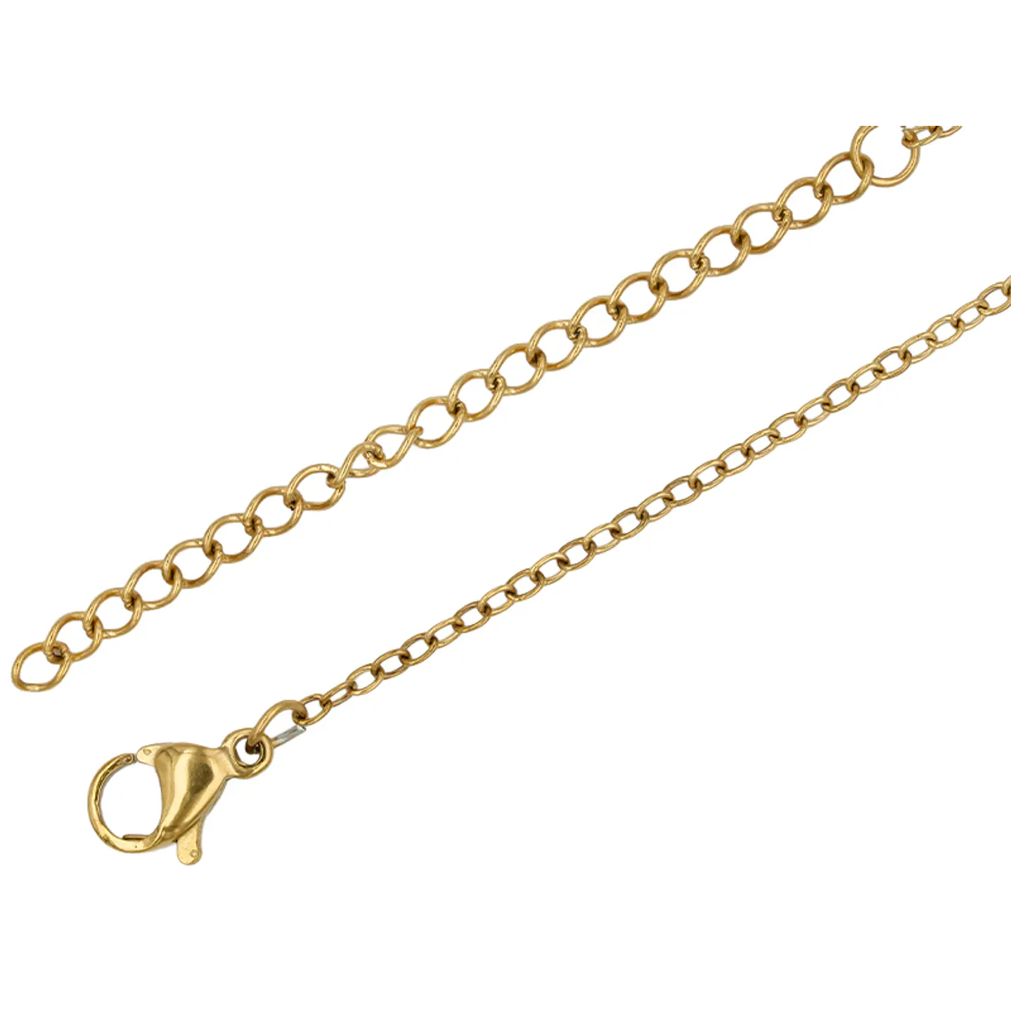 ACERO DORADO CADENA TERMINDA EXTENSION 0.4 POR 45CM 1