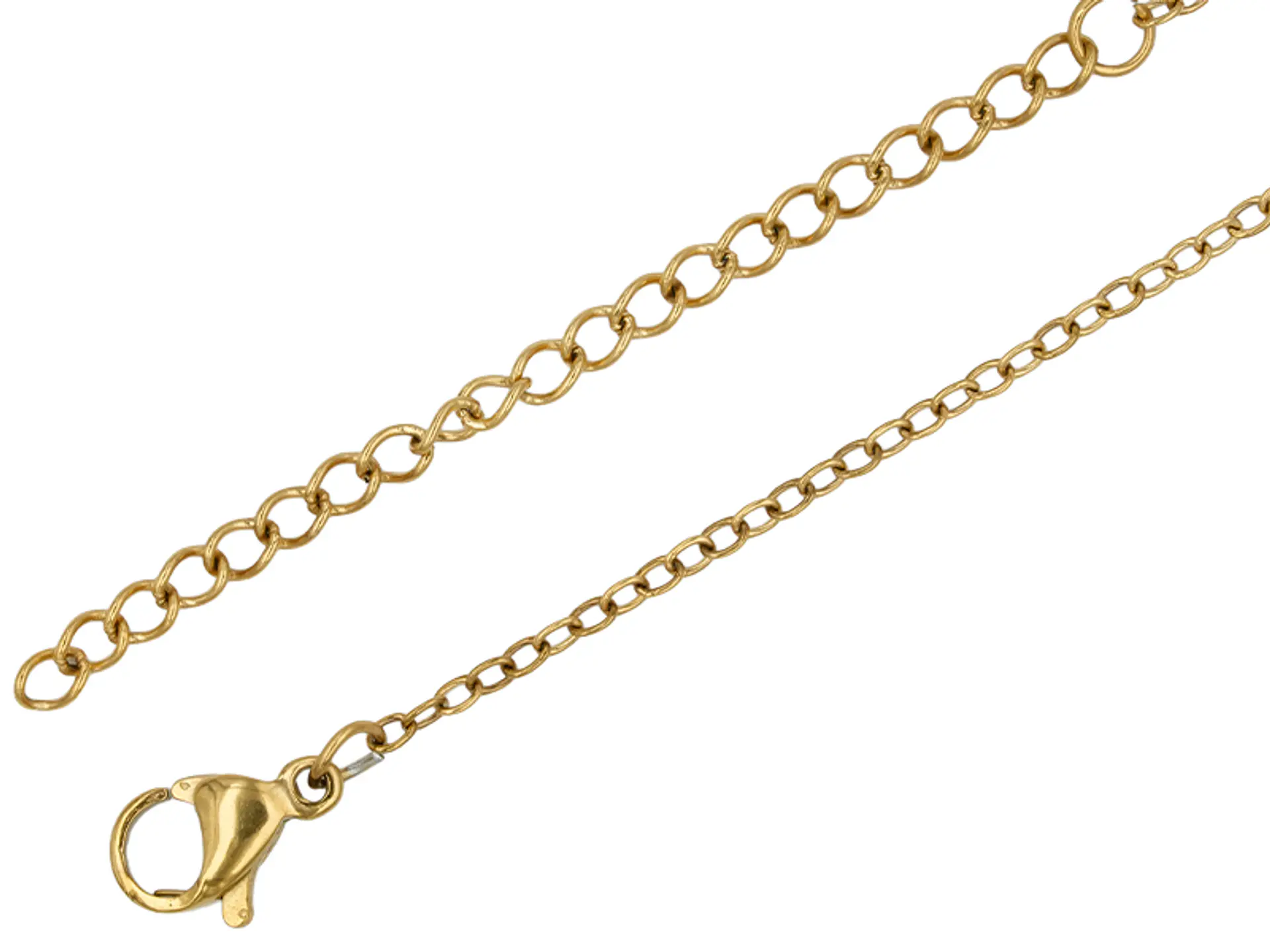 ACERO DORADO CADENA TERMINDA EXTENSION 0.4 POR 45CM 1