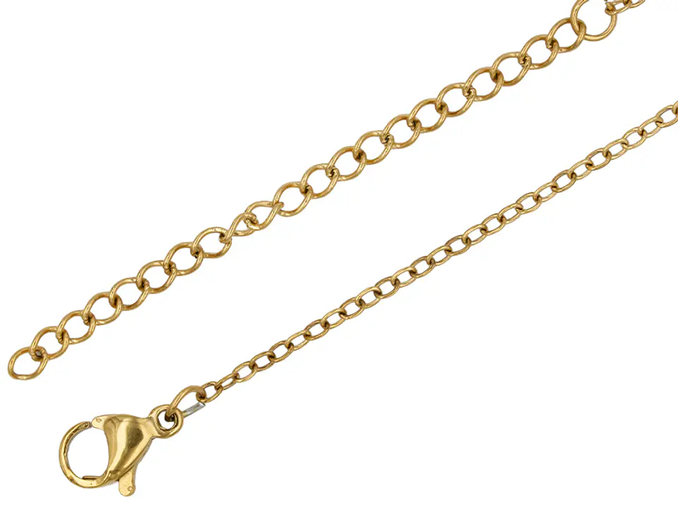 ACERO DORADO CADENA TERMINDA EXTENSION 0.4 POR 45CM 1
