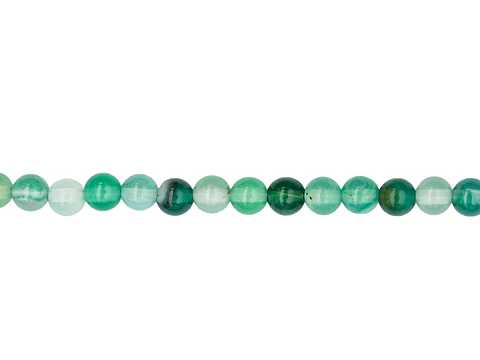 PIEDRA NATURAL LISA AGATA VERDE # 4MM