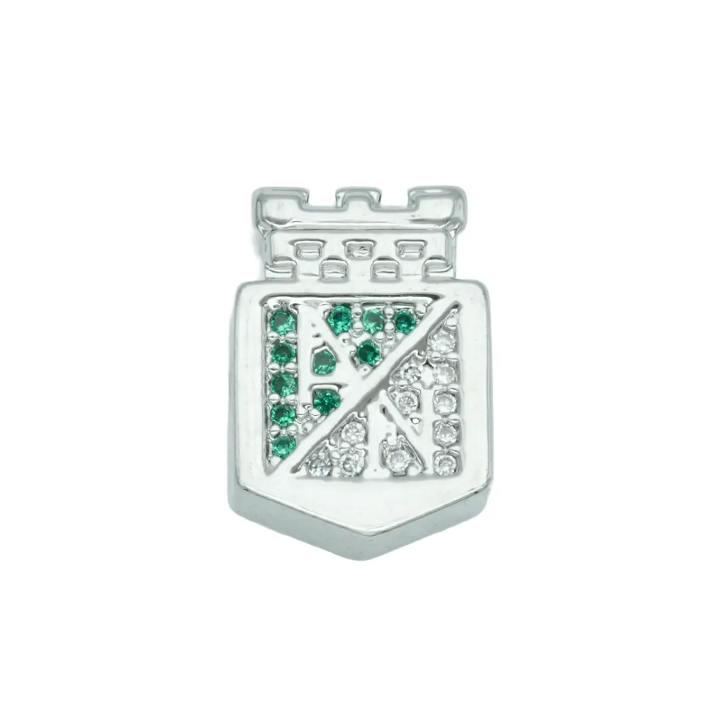 RODIO PLATEADO CENTRO ESCUDO NACIONAL 13*9MM 1