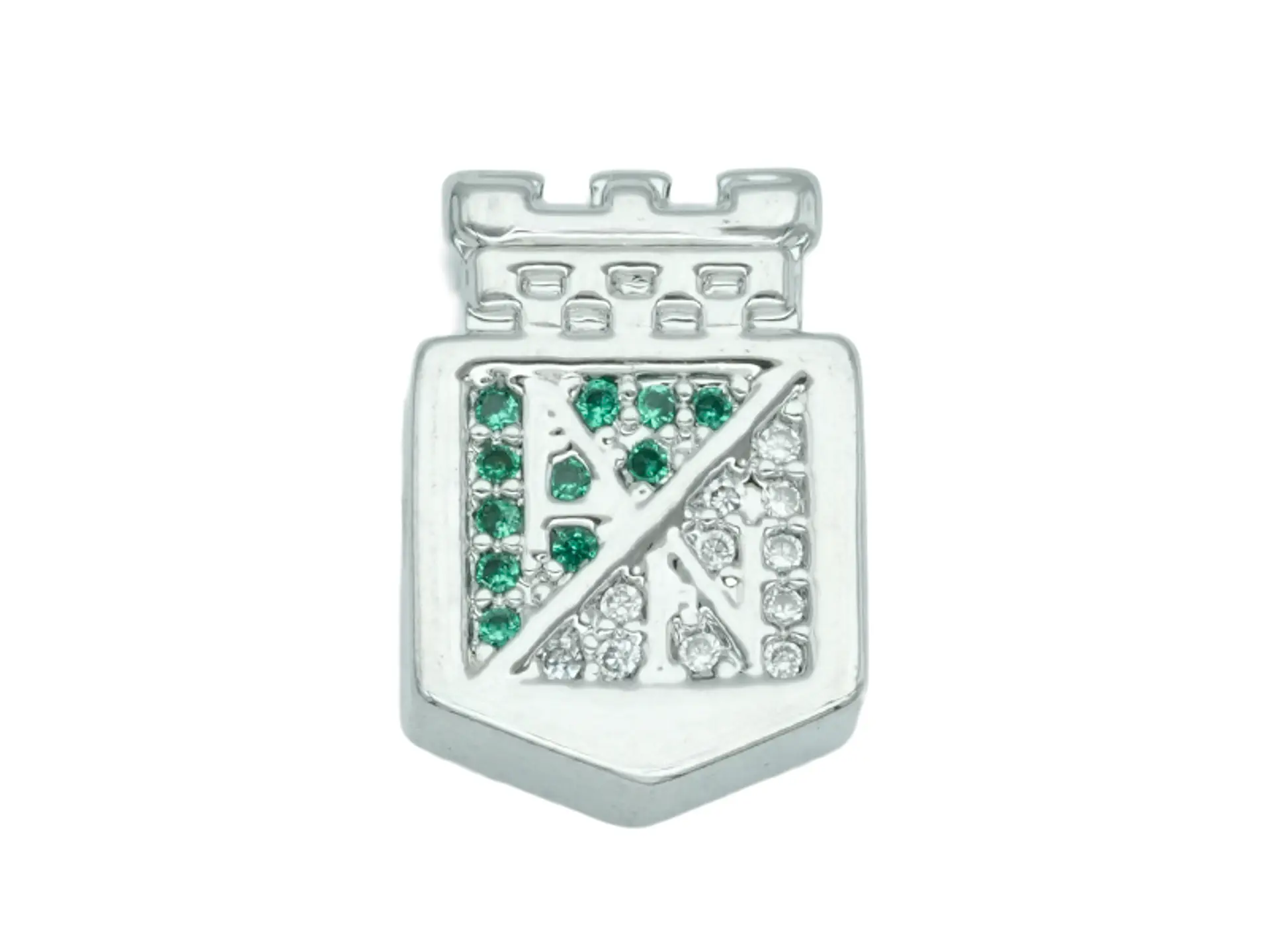 RODIO PLATEADO CENTRO ESCUDO NACIONAL 13*9MM 1