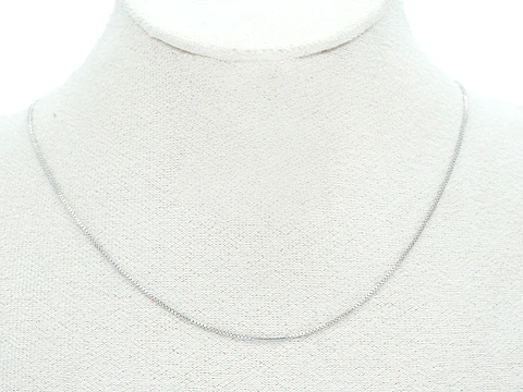 RODIO PLATEADO CADENA AGUJA PARA COLLAR EXTENSION 45CM