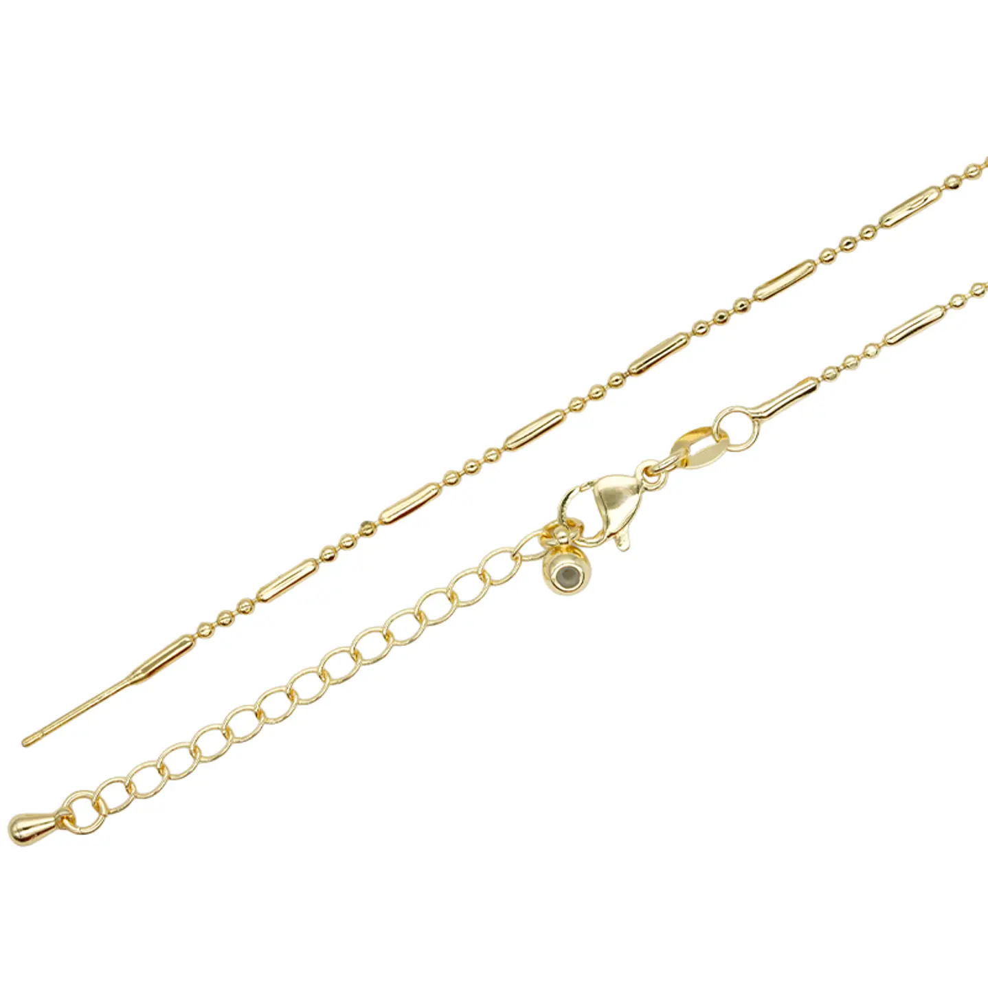 RODIO DORADO CADENA PALITO TRES PUNTOS AGUJA 45CM 1
