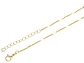 RODIO DORADO CADENA PLANA SEPARADOR CORAZON CON ESTENSION 45CM - Miniatura 1