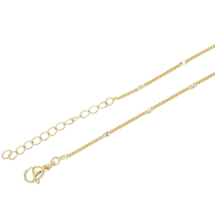 RODIO DORADO CADENA CHAIN CON EXTENSION 45CM 1
