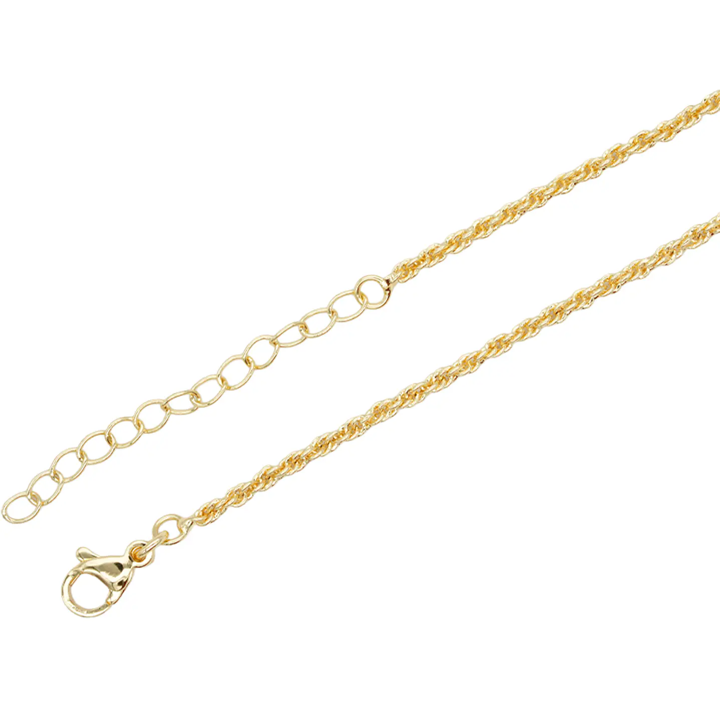RODIO DORADO CADENA LAZO CON EXTENSION 2*45CM 1