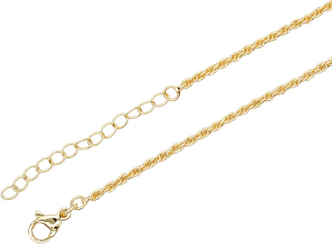RODIO DORADO CADENA LAZO CON EXTENSION 2*45CM