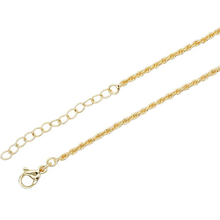 RODIO DORADO CADENA LAZO CON EXTENSION 2*45CM 1