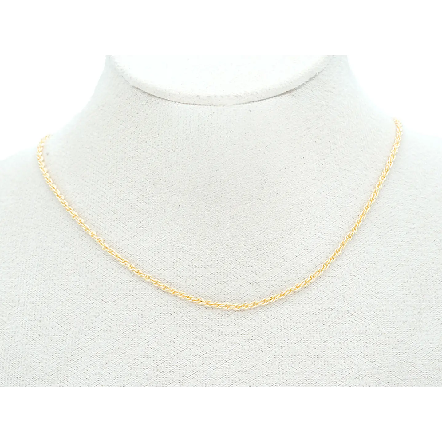 RODIO DORADO CADENA LAZO CON EXTENSION 2*45CM 2