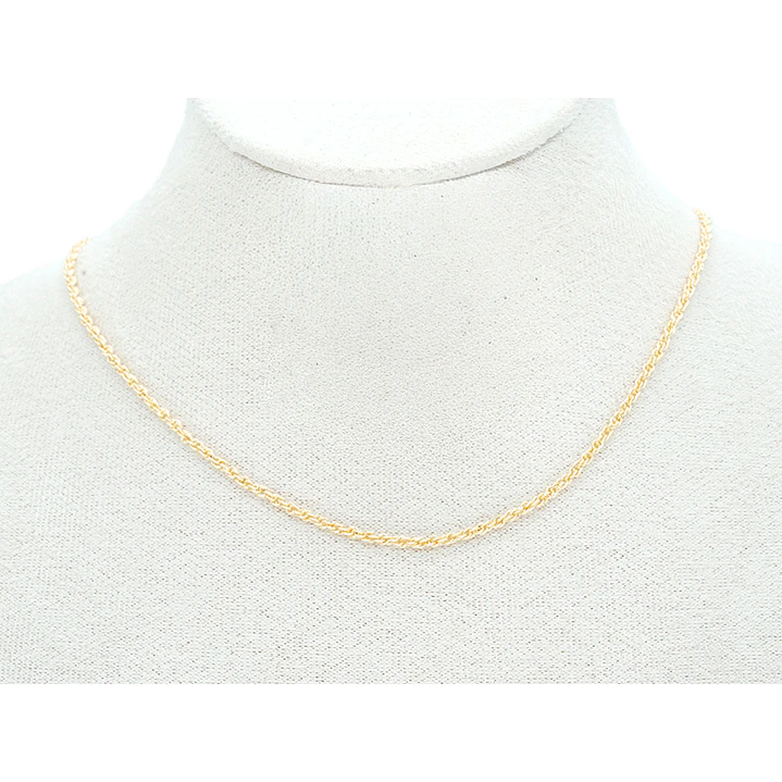 RODIO DORADO CADENA LAZO CON EXTENSION 2*45CM 2
