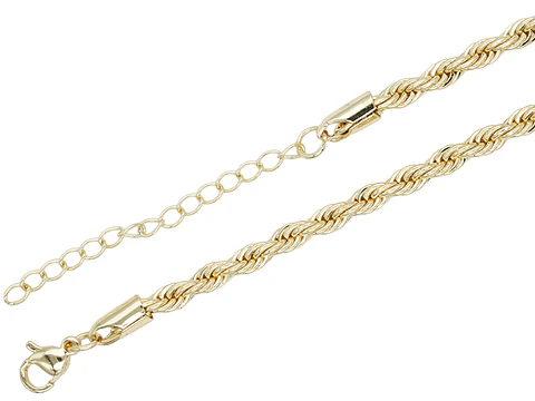 RODIO DORADO CADENA LAZO CON EXTENSION 4*45CM