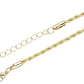 RODIO DORADO CADENA LAZO CON EXTENSION 3*45CM - Miniatura 1