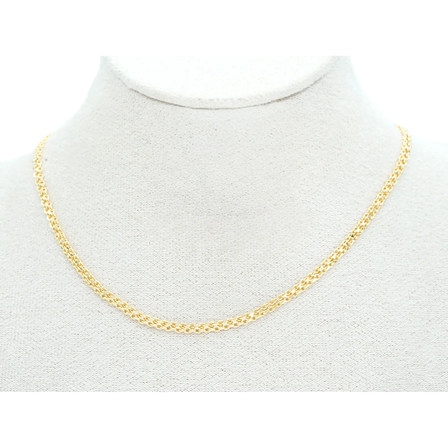RODIO DORADO CADENA TEGIDO CHINO CON EXTENSION 1*2.5*45CM 2