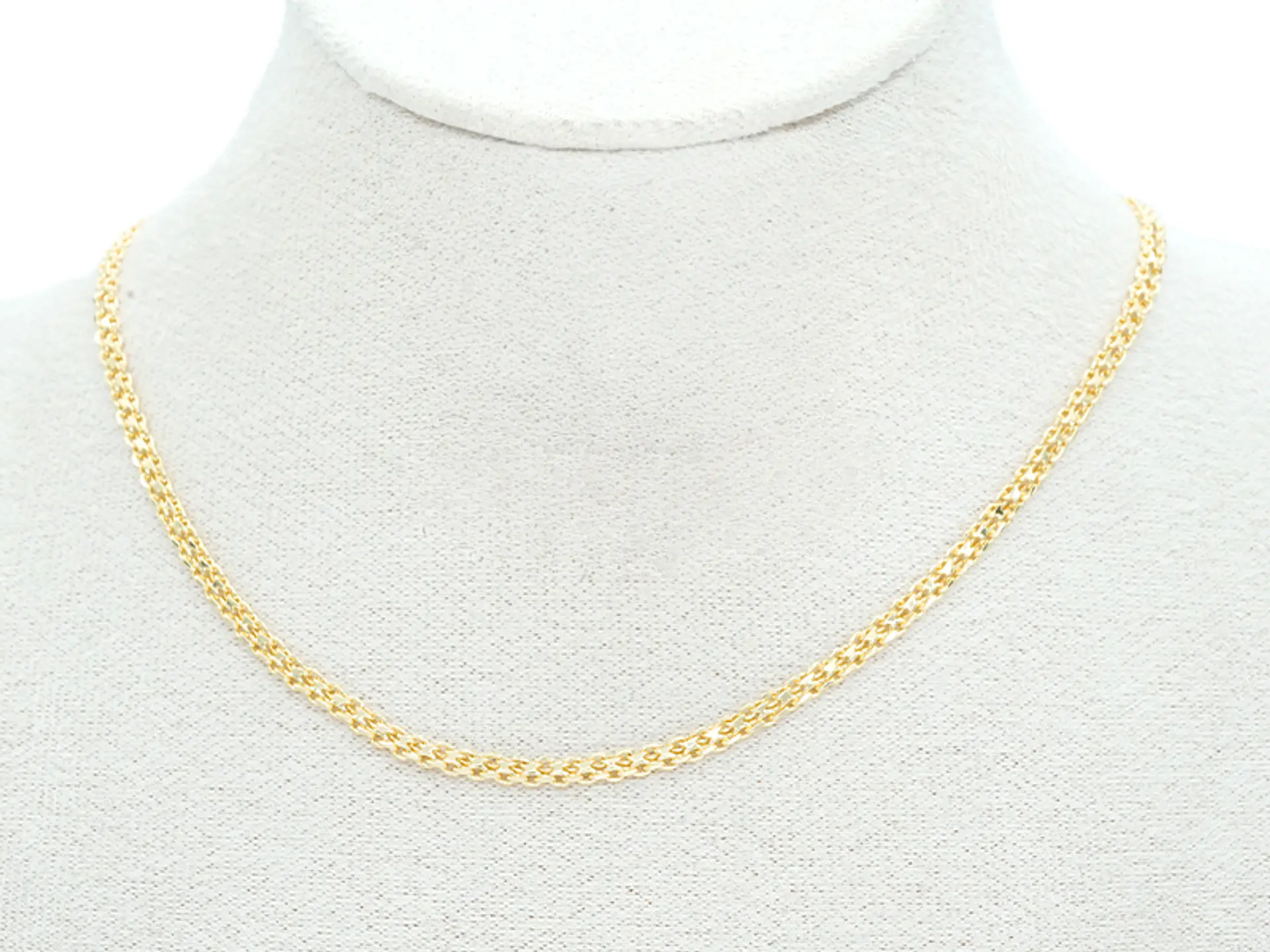 RODIO DORADO CADENA TEGIDO CHINO CON EXTENSION 1*2.5*45CM 2