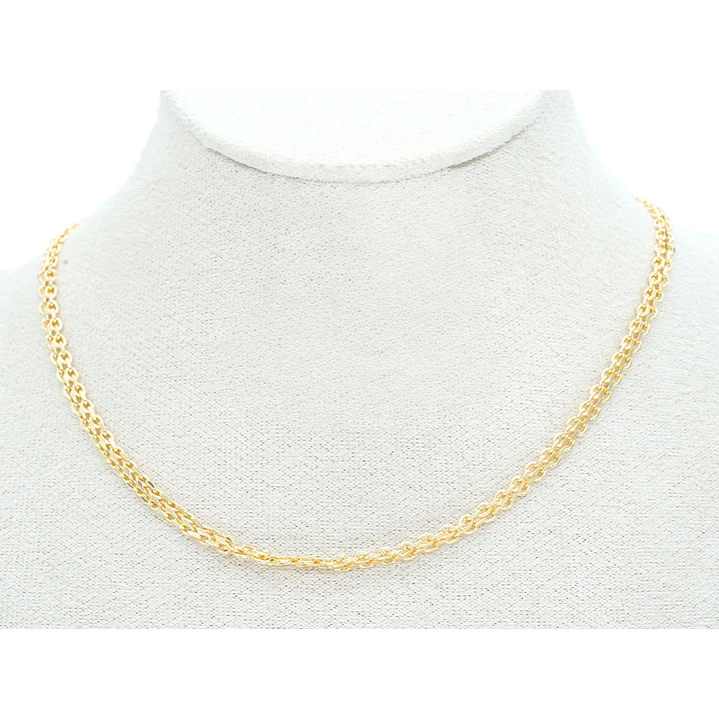 RODIO DORADO CADENA TEGIDO CHINO CON EXTENSION 1.5*3.5*45CM 2
