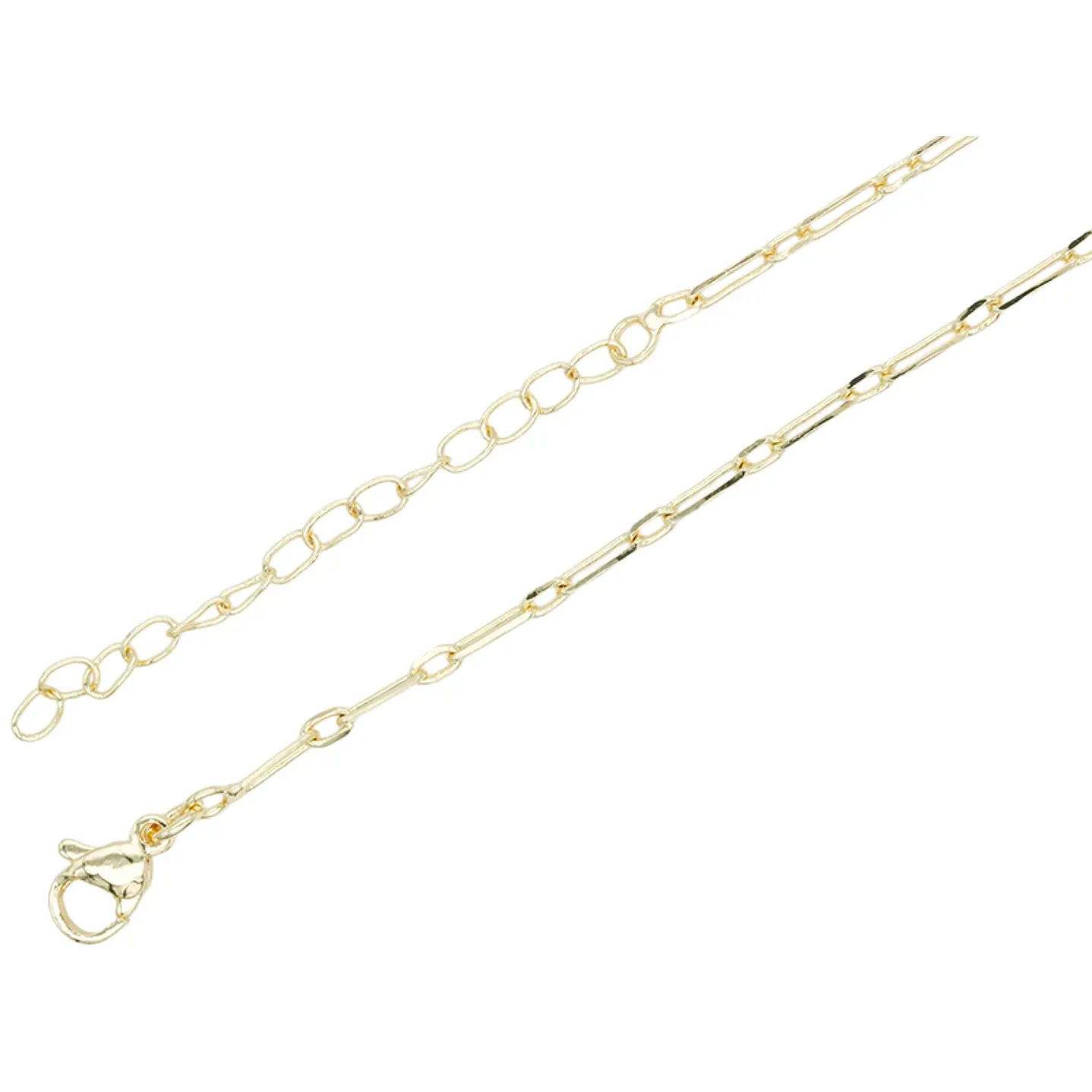 RODIO DORADO CADENA ESLAVON ALARGADO CON EXTENSION 6.5*2*45CM 1