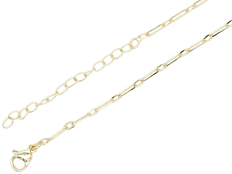 RODIO DORADO CADENA ESLAVON ALARGADO CON EXTENSION 6.5*2*45CM