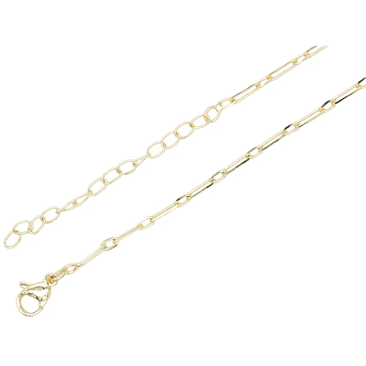 RODIO DORADO CADENA ESLAVON ALARGADO CON EXTENSION 6.5*2*45CM 1