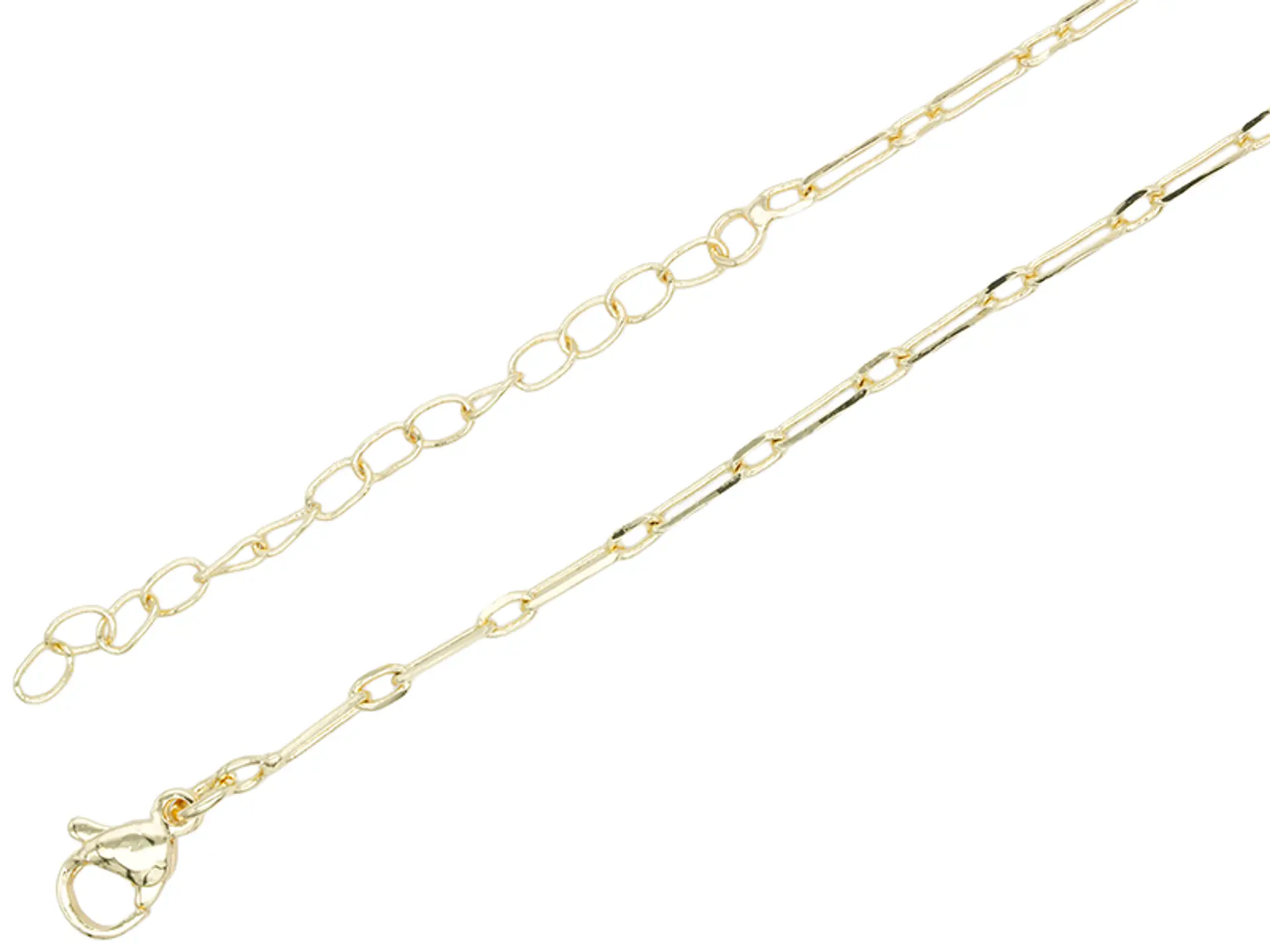 RODIO DORADO CADENA ESLAVON ALARGADO CON EXTENSION 6.5*2*45CM 1