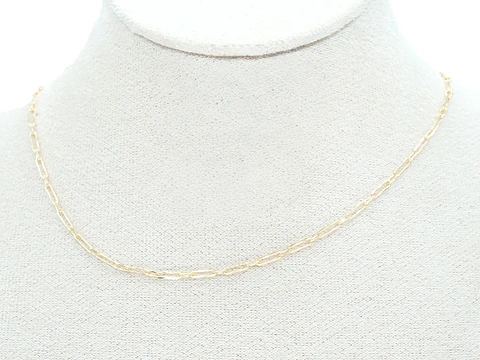 RODIO DORADO CADENA ESLAVON ALARGADO CON EXTENSION 6.5*2*45CM