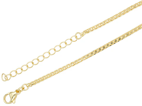 RODIO DORADO CADENA TEGIDO CHINO CON EXTENSION 0.8*2*45CM
