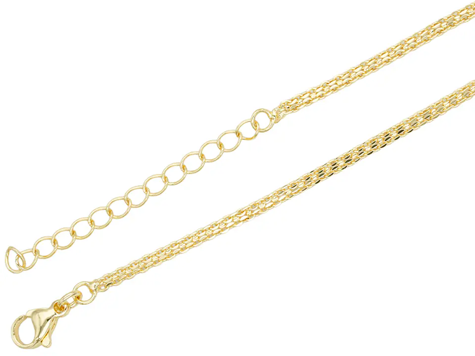 RODIO DORADO CADENA TEGIDO CHINO CON EXTENSION 0.8*2*45CM 1