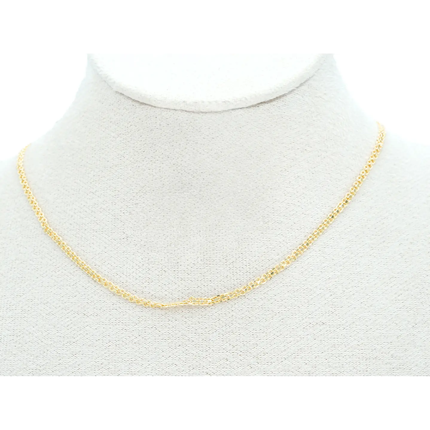 RODIO DORADO CADENA TEGIDO CHINO CON EXTENSION 0.8*2*45CM 2