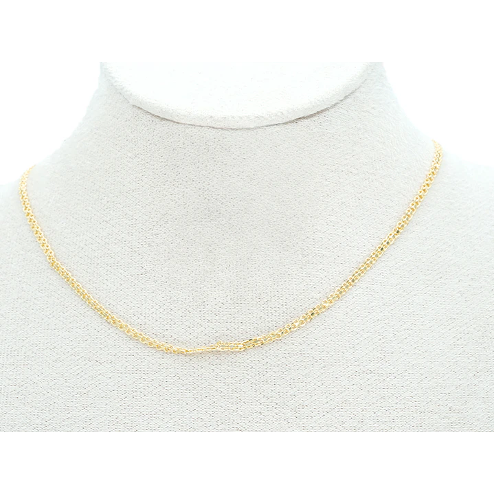 RODIO DORADO CADENA TEGIDO CHINO CON EXTENSION 0.8*2*45CM 2