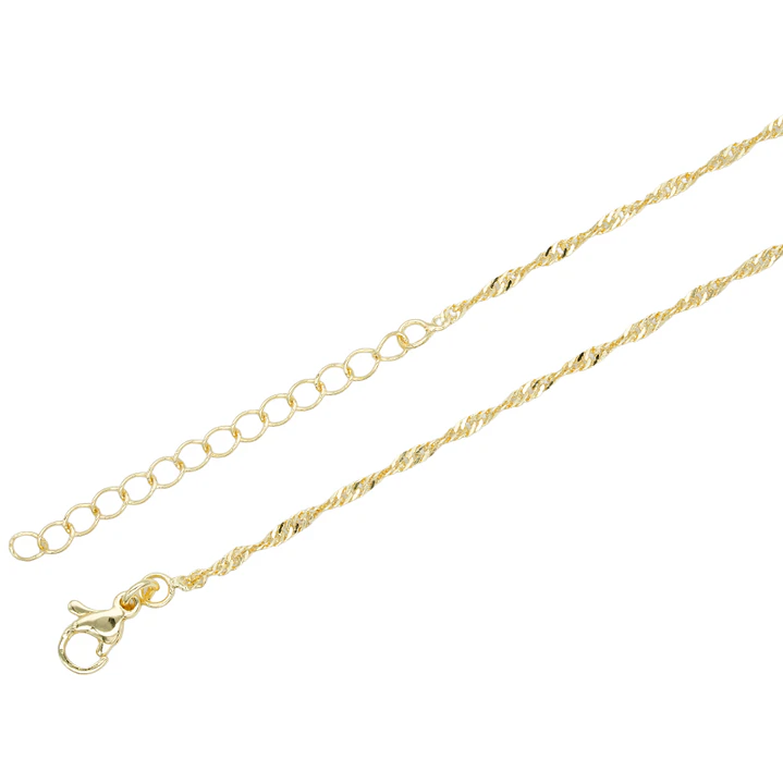 RODIO DORADO CADENA SINGAPUR PARA COLLAR 0.8*45CM 1