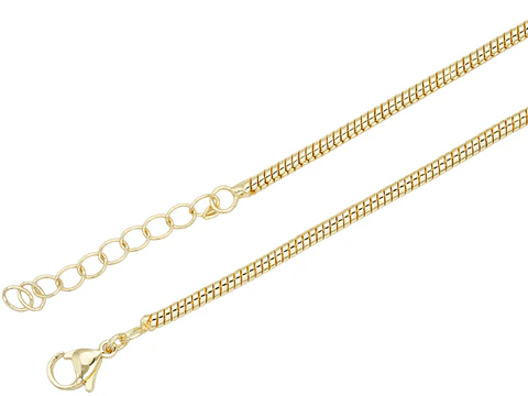 RODIO DORADO CADENA LAZO PARA COLLAR EXTENSION 45CM