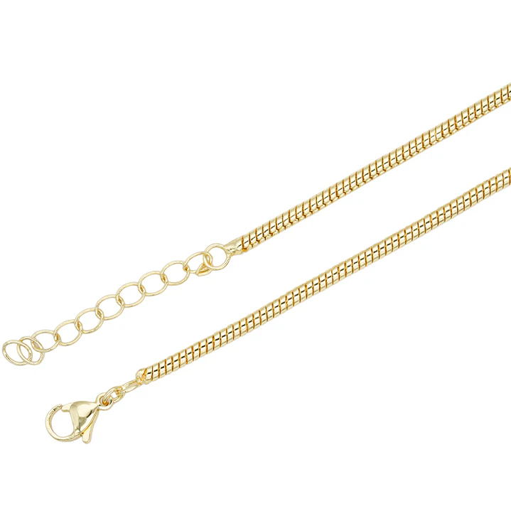 RODIO DORADO CADENA LAZO PARA COLLAR EXTENSION 45CM 1