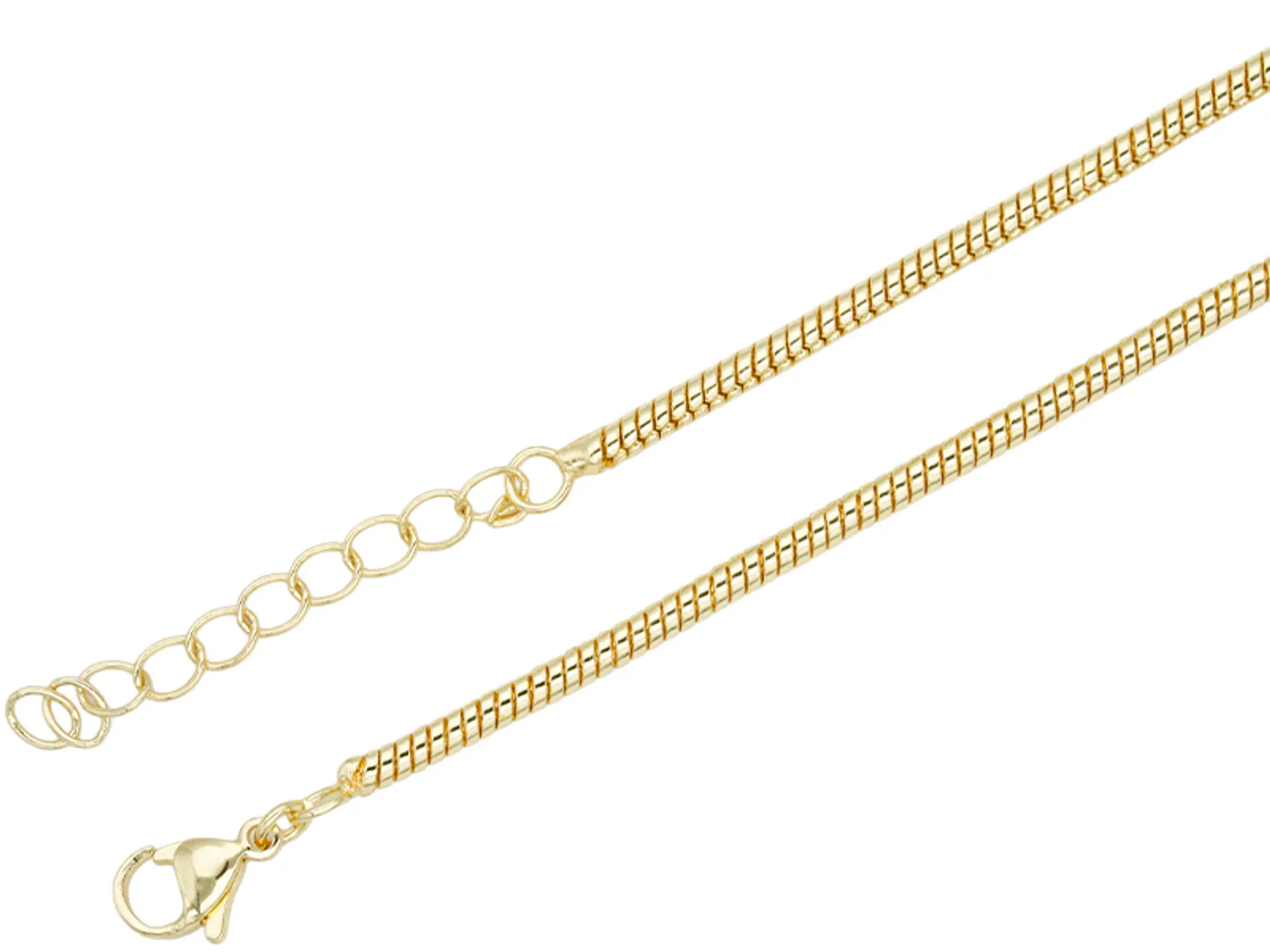 RODIO DORADO CADENA LAZO PARA COLLAR EXTENSION 45CM 1